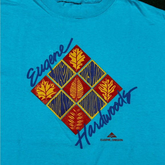 Vintage 1990s Eugene Hardwoods Georgia Pacific T-Shirt - Picture 2 of 4